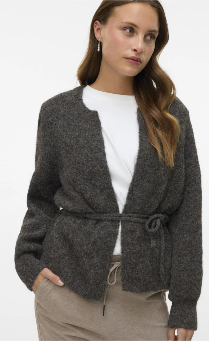 VMAGNES Knit Cardigan - Chocolate Torte